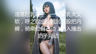 淫荡巨乳嫂子，一对豪乳大又软，呼之欲出，翘起屁股把内裤，骑乘位自己动，后入撞击奶子晃动