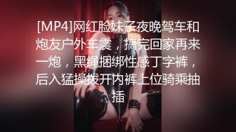 [MP4]网红脸妹子夜晚驾车和炮友户外车震，搞完回家再来一炮，黑绳捆绑性感丁字裤，后入猛操拨开内裤上位骑乘抽插