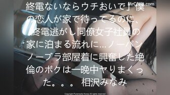 終電ないならウチおいで」僕の恋人が家で待ってるのに、 終電逃がし同僚女子社員の家に泊まる流れに…ノーパンノーブラ部屋着に興奮した絶倫のボクは一晩中ヤりまくった。。。 相沢みなみ